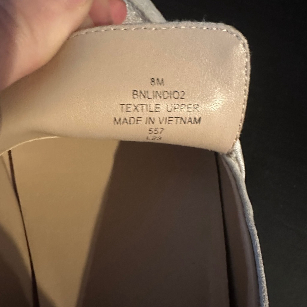Bandolino Lindio Bow Detail Slip On grey Loafers office workwear Oxford size 8 - Picture 6 of 9